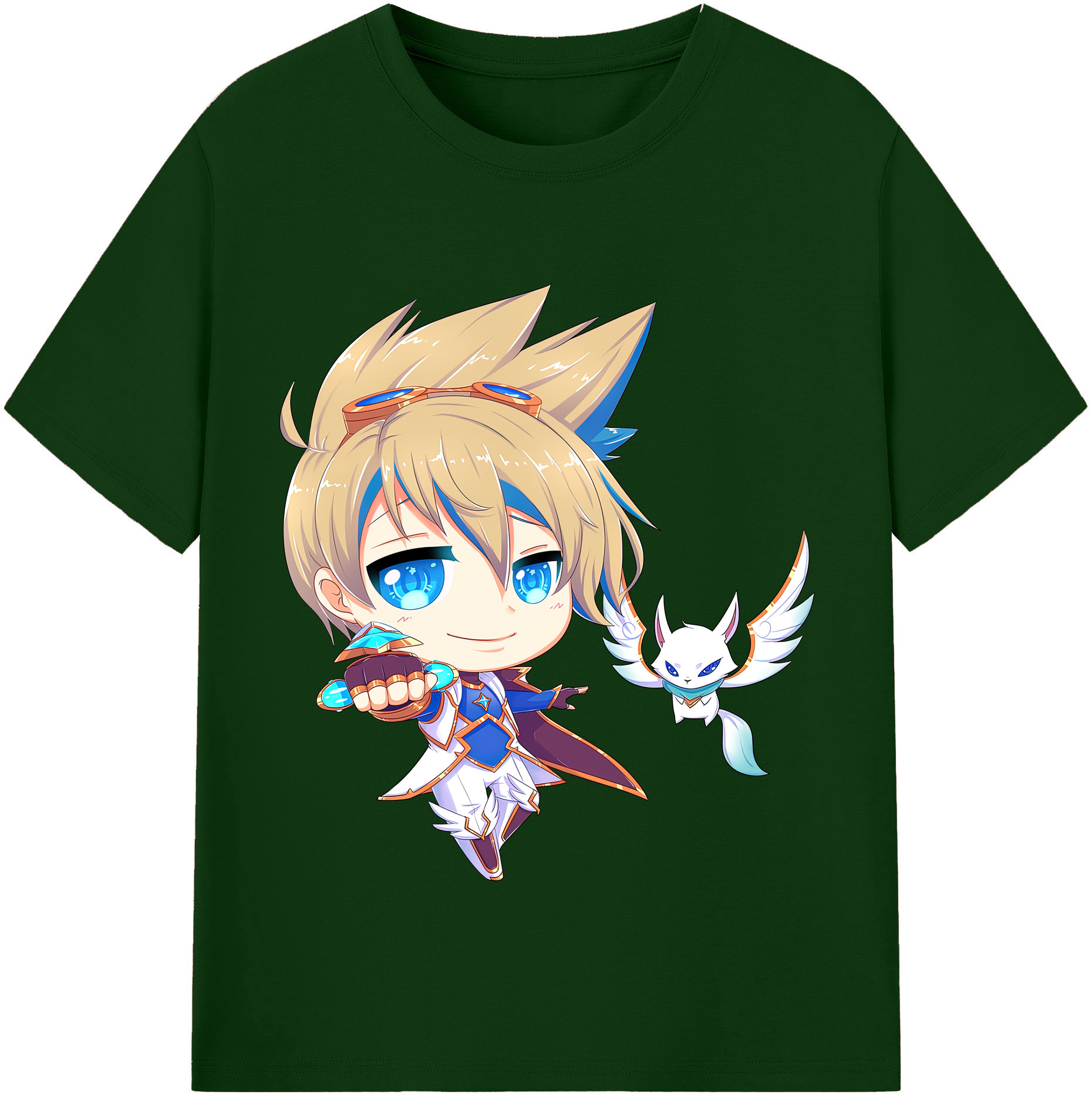 リーグ・オブ・レジェンド League of Legends LOL 綿100％半袖Tシャツ（フロントプリント）